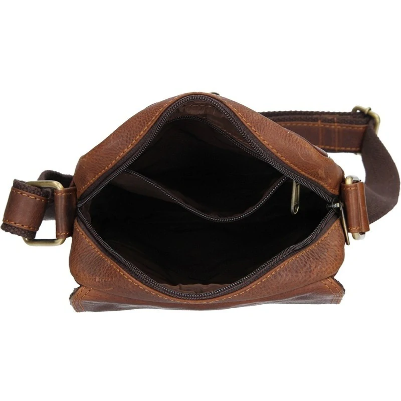 Kožená taška SD 25006 hnědá